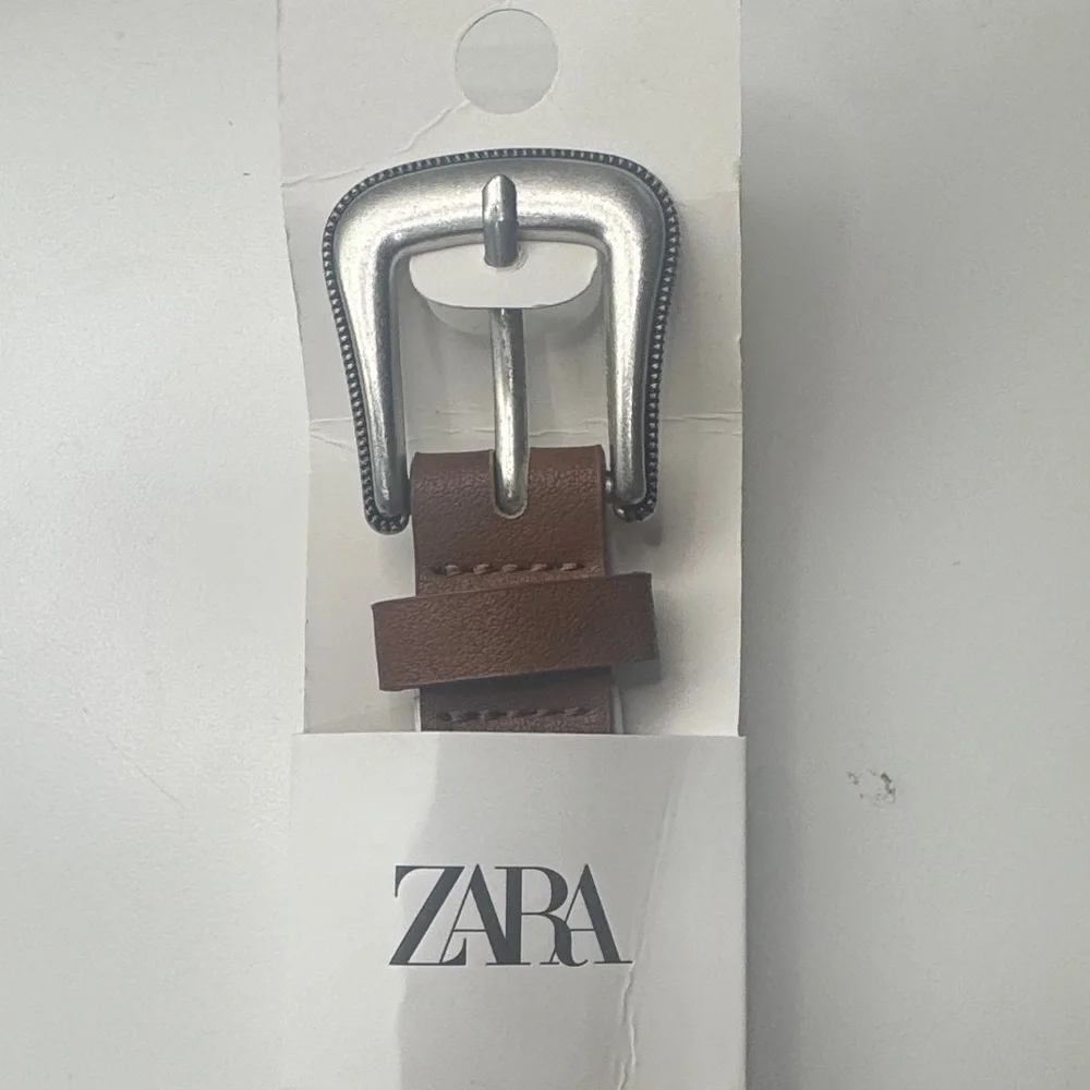 Zara Kids Brown Belt with Silver Buckle
